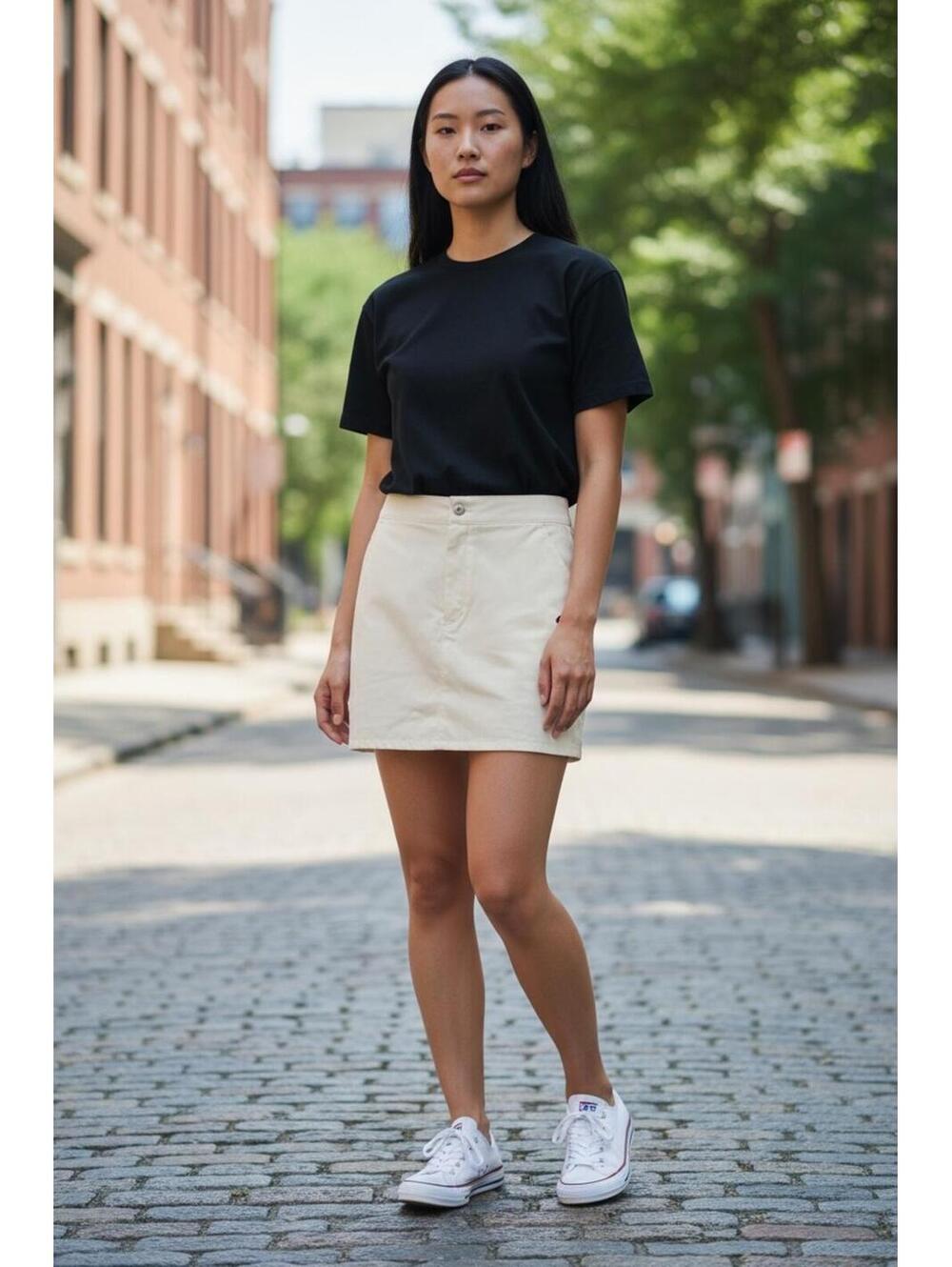 Champion Women's Cream Mini Skirt